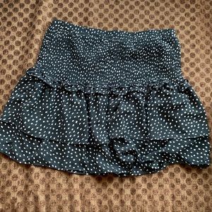 Vestique Black and White Print Skirt